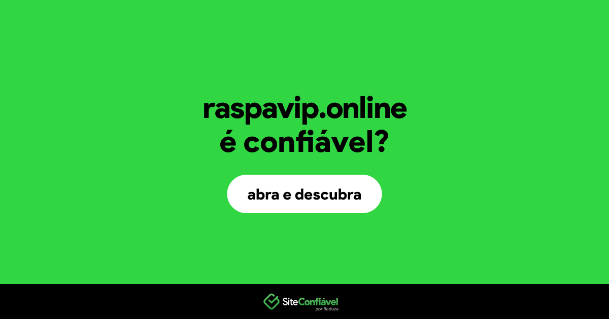 O site raspavip.online é confiável?