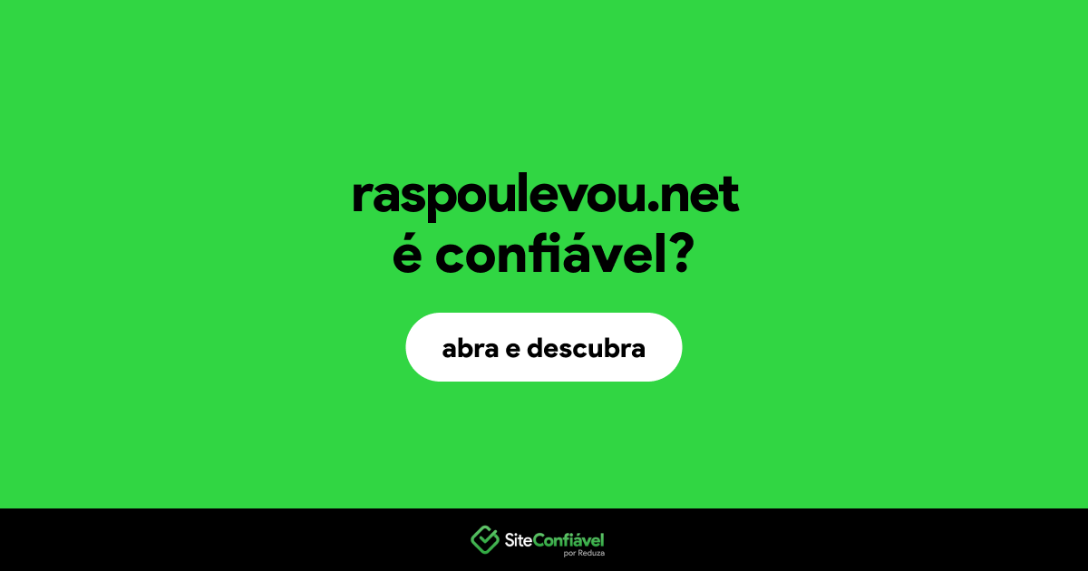 O site raspoulevou.net é confiável?