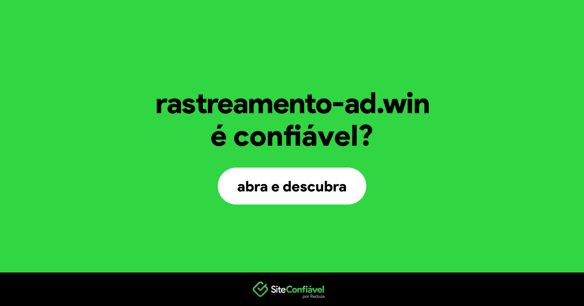O site rastreamento-ad.win é confiável?