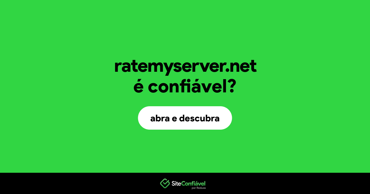 O site ratemyserver.net é confiável?