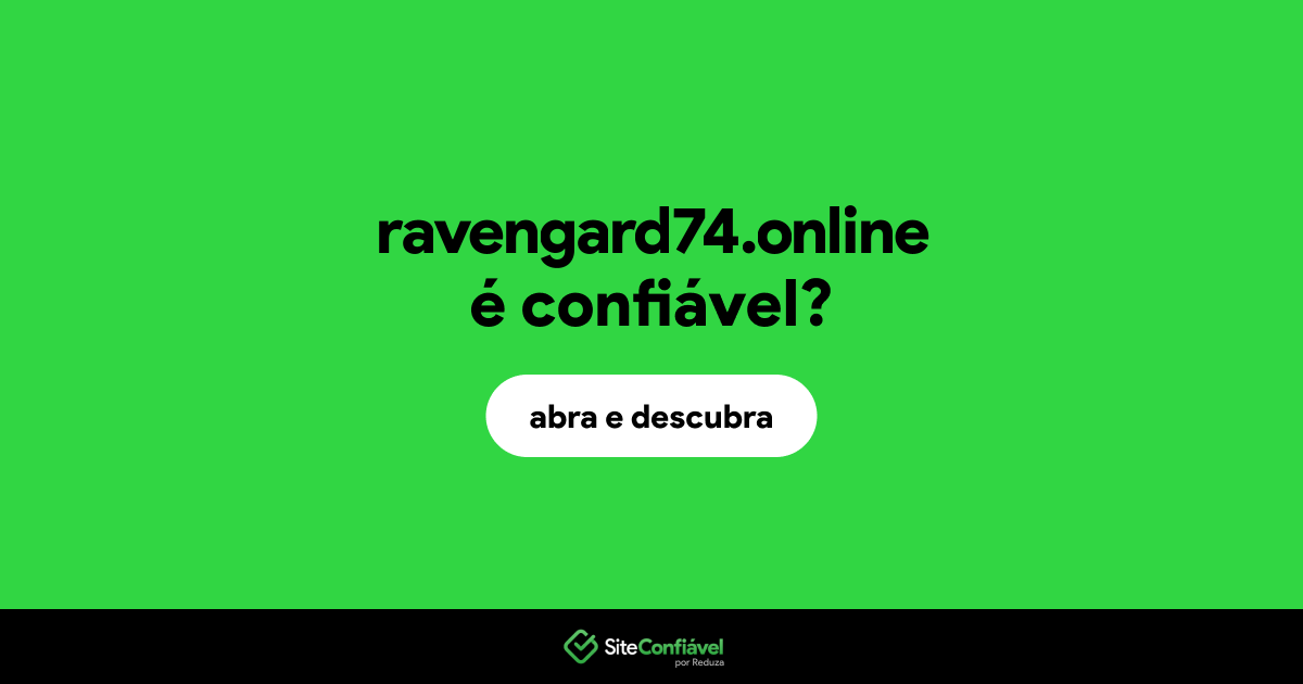 O site ravengard74.online é confiável?
