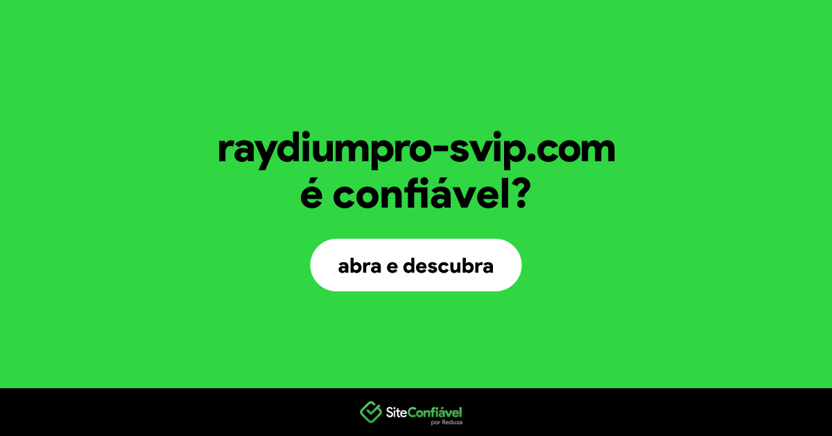 O site raydiumpro-svip.com é confiável?