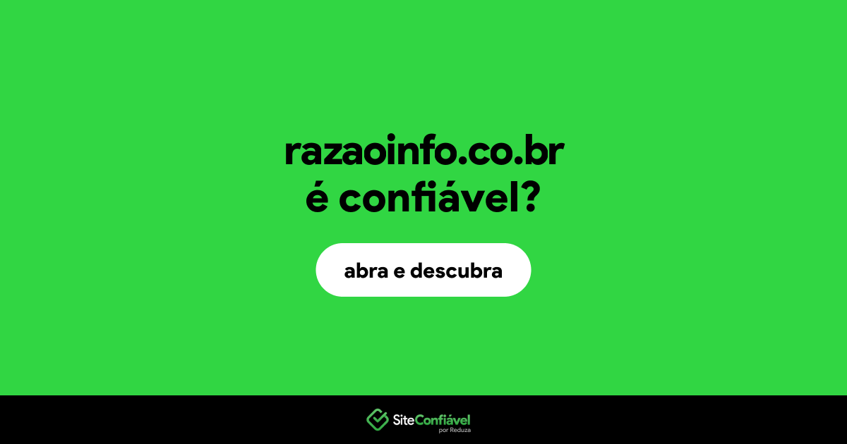 O site razaoinfo.co.br é confiável?