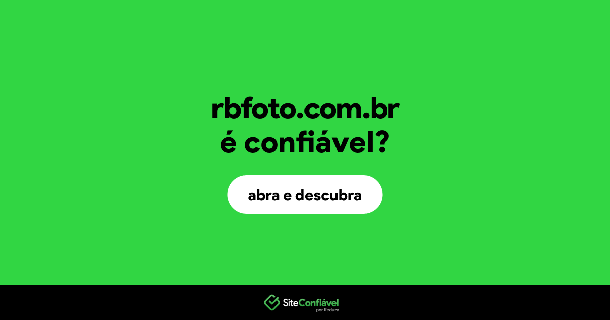 O site rbfoto.com.br é confiável?