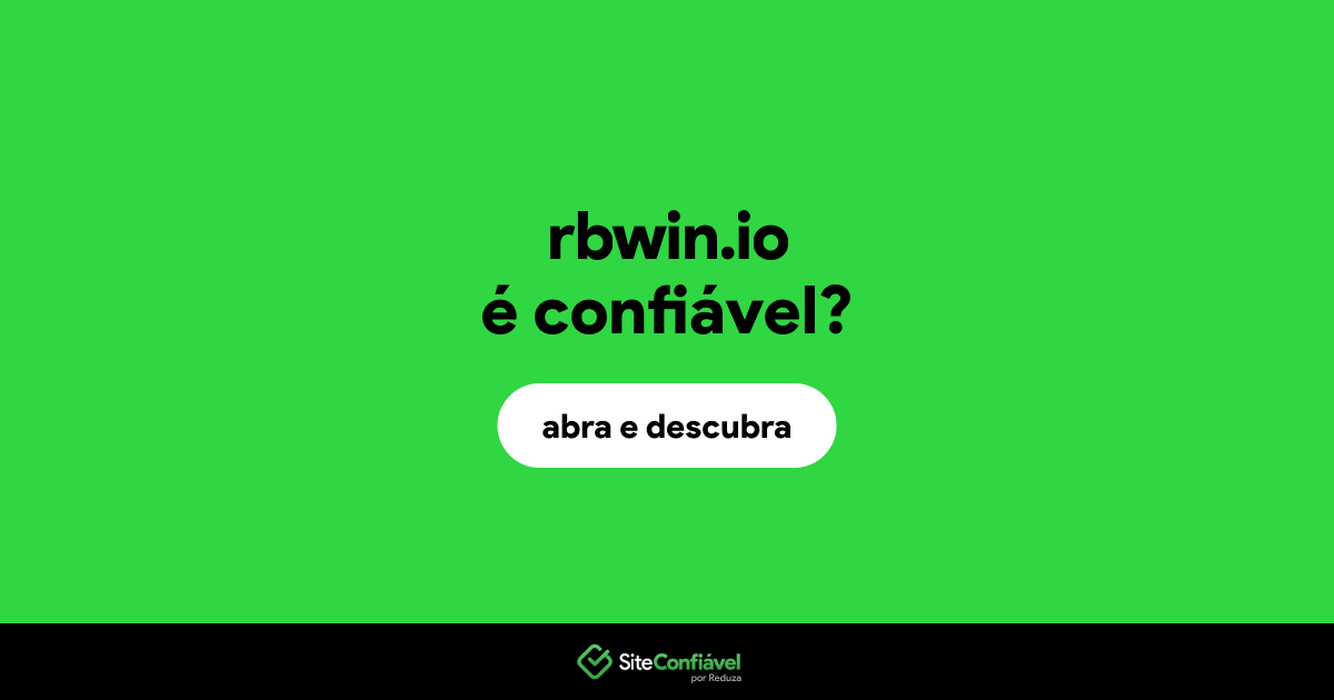 O site rbwin.io é confiável?