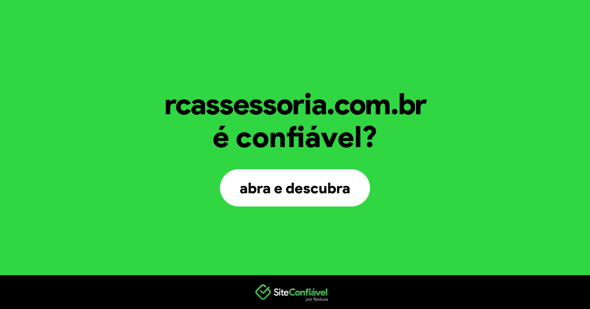 O site rcassessoria.com.br é confiável?