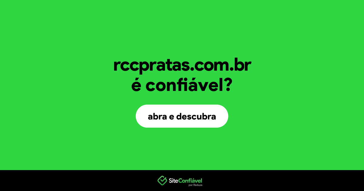 O site rccpratas.com.br é confiável?