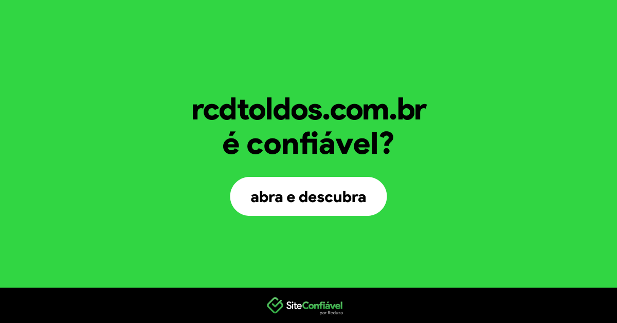 O site rcdtoldos.com.br é confiável?