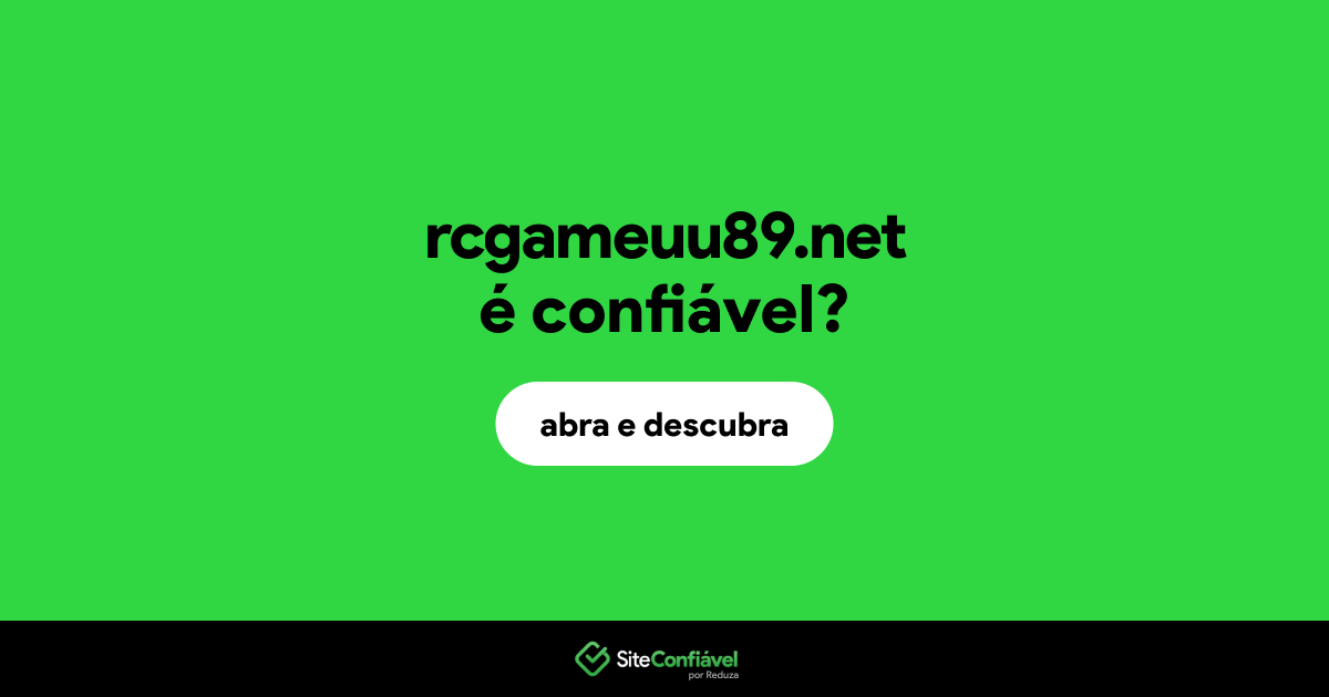 O site rcgameuu89.net é confiável?