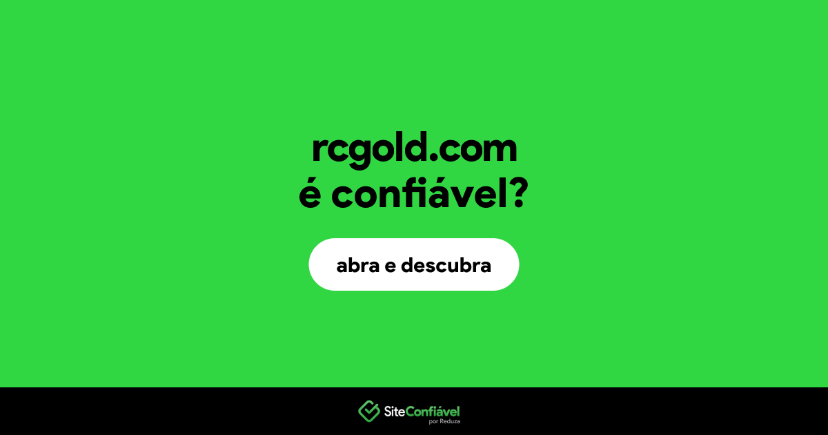 O site rcgold.com é confiável?