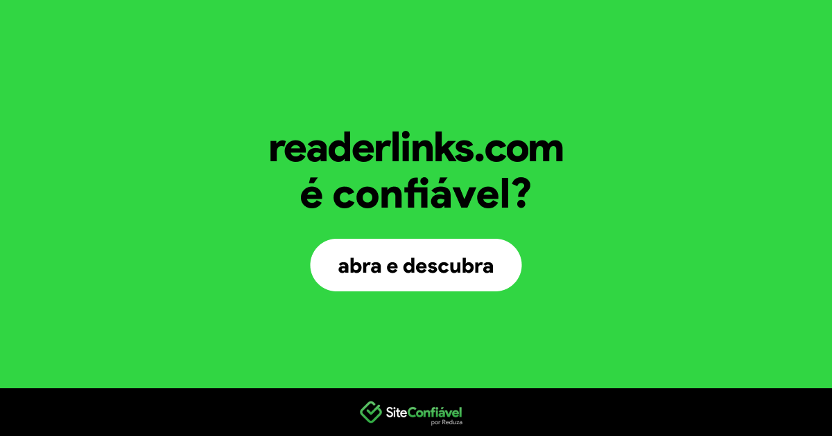 O site readerlinks.com é confiável?