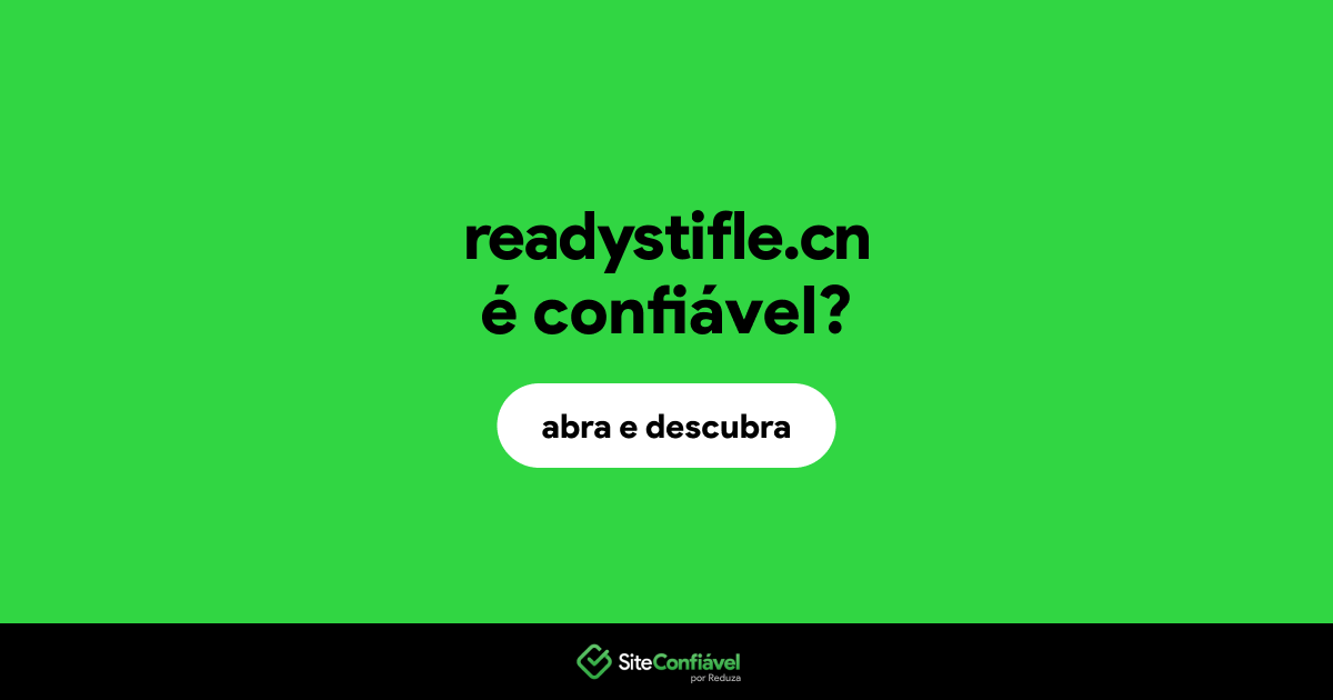 O site readystifle.cn é confiável?
