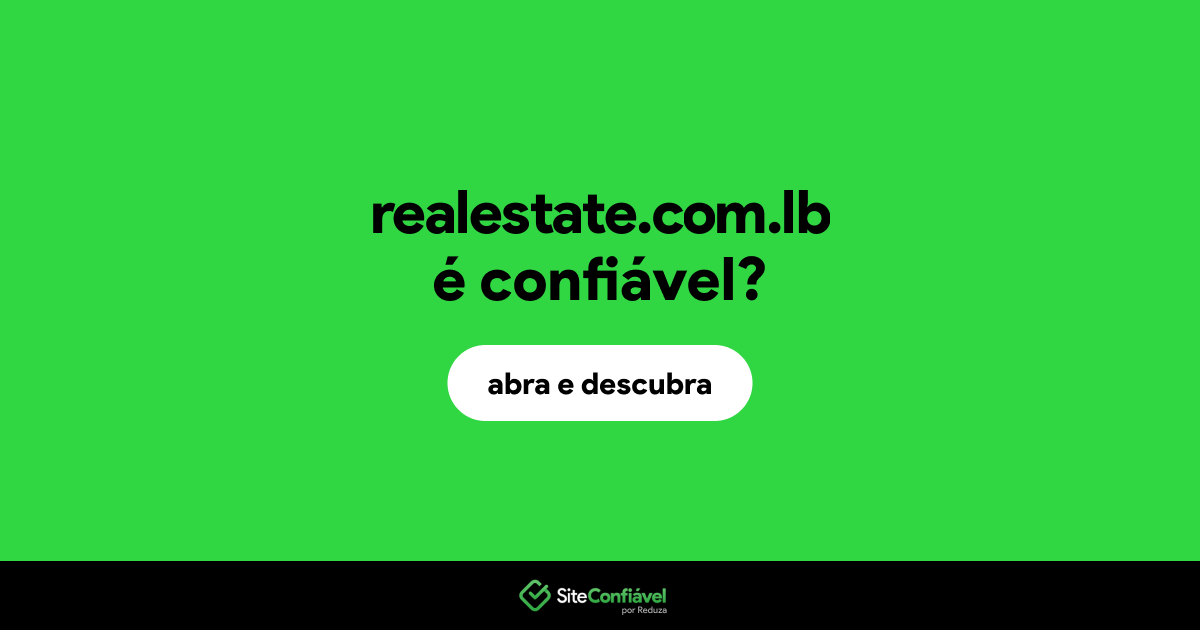 O site realestate.com.lb é confiável?