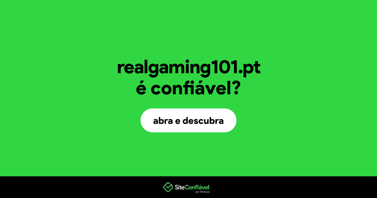 O site realgaming101.pt é confiável?