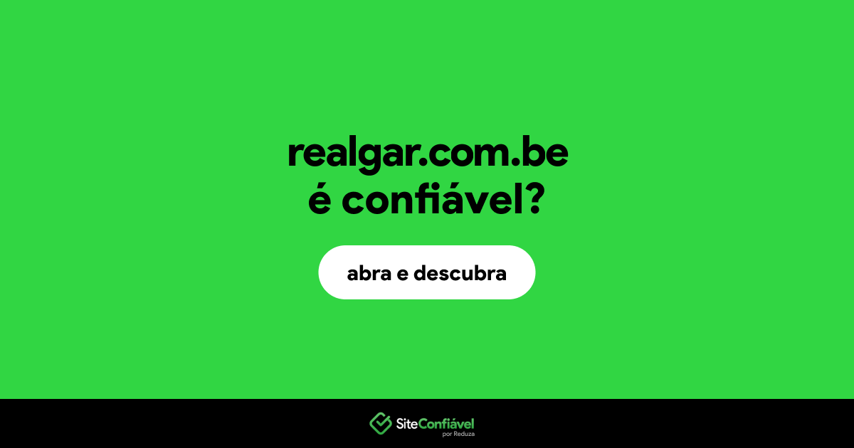 O site realgar.com.be é confiável?
