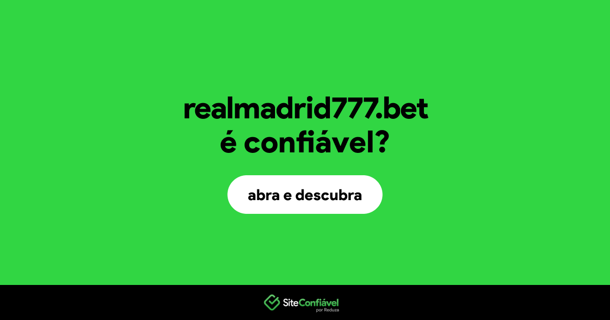 O site realmadrid777.bet é confiável?