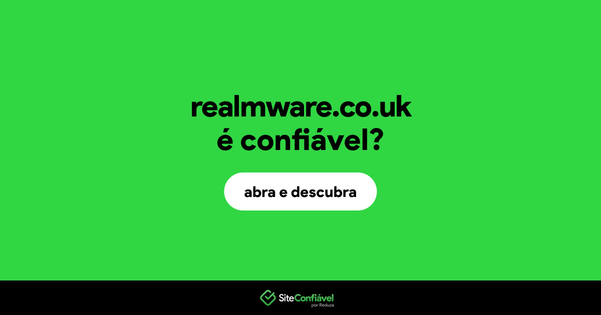 O site realmware.co.uk é confiável?