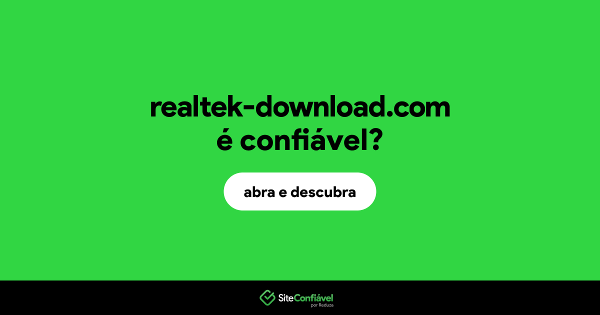 O site realtek-download.com é confiável?