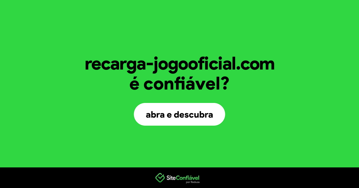 O site recarga-jogooficial.com é confiável?