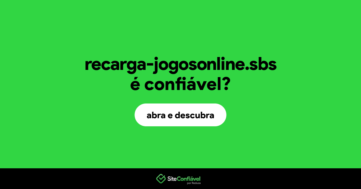 O site recarga-jogosonline.sbs é confiável?