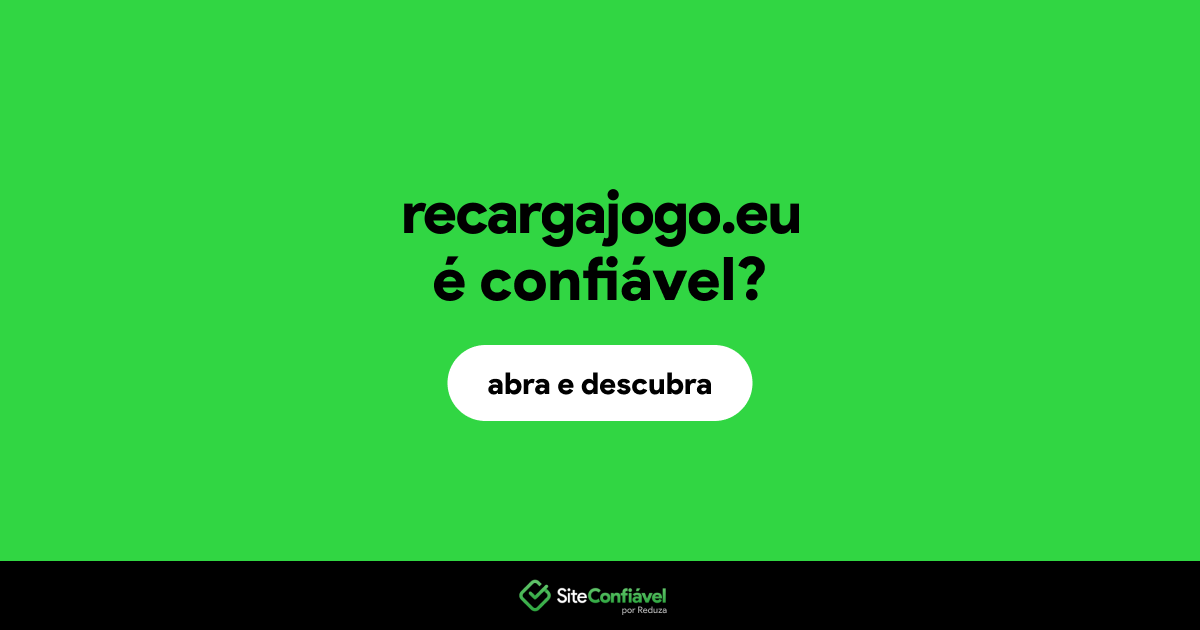 O site recargajogo.eu é confiável?