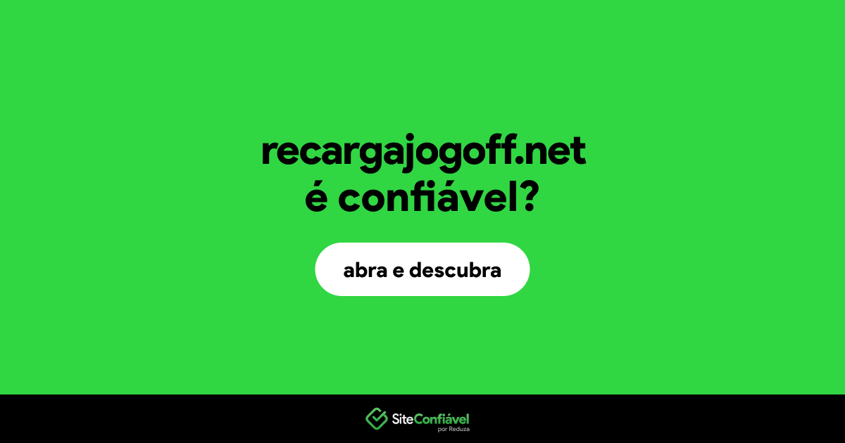 O site recargajogoff.net é confiável?
