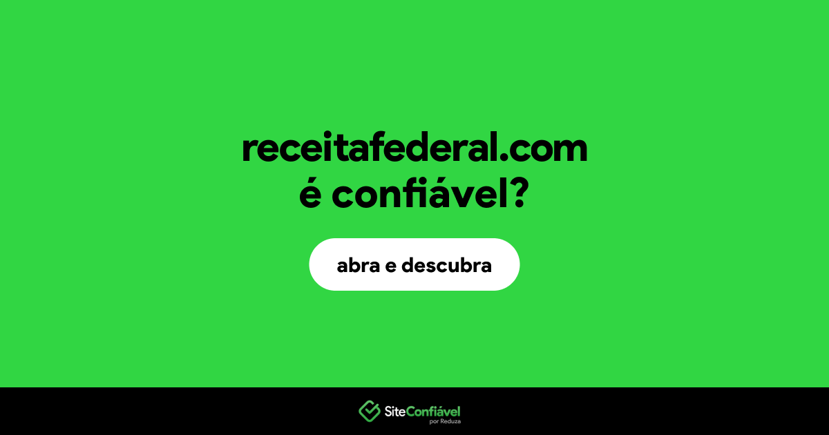 O site receitafederal.com é confiável?