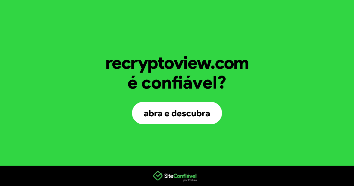 O site recryptoview.com é confiável?