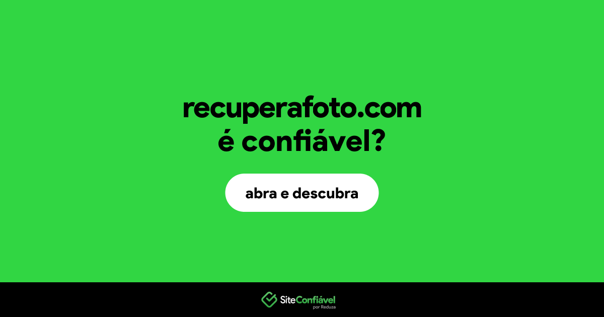 O site recuperafoto.com é confiável?