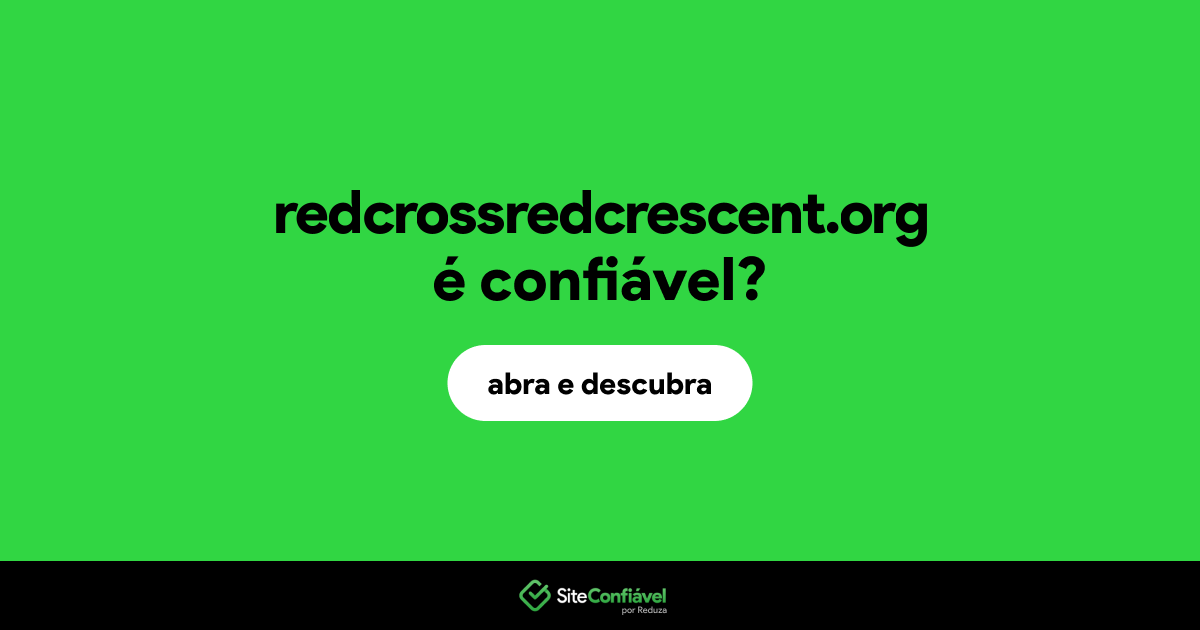 O site redcrossredcrescent.org é confiável?