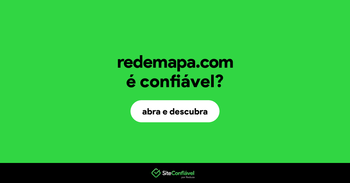 O site redemapa.com é confiável?