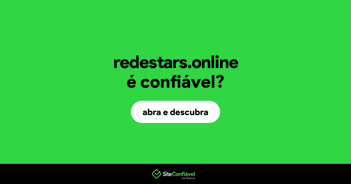 O site redestars.online é confiável?