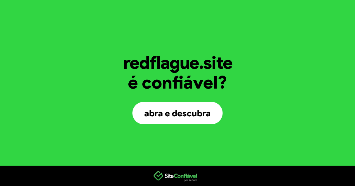 O site redflague.site é confiável?