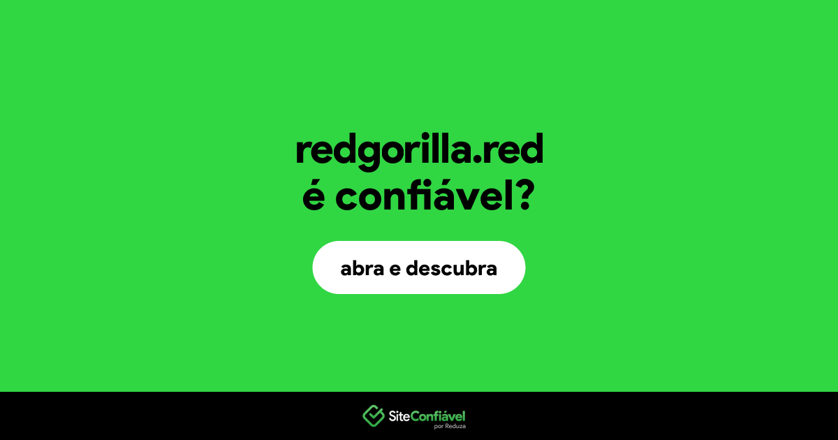 O site redgorilla.red é confiável?