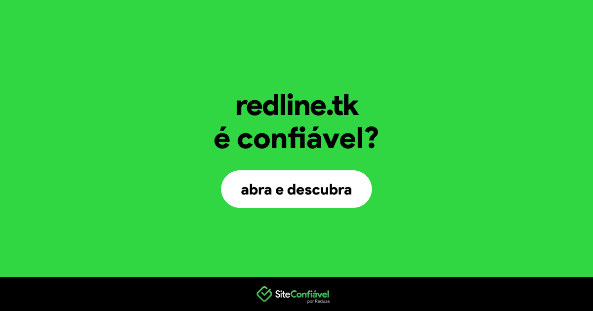 O site redline.tk é confiável?