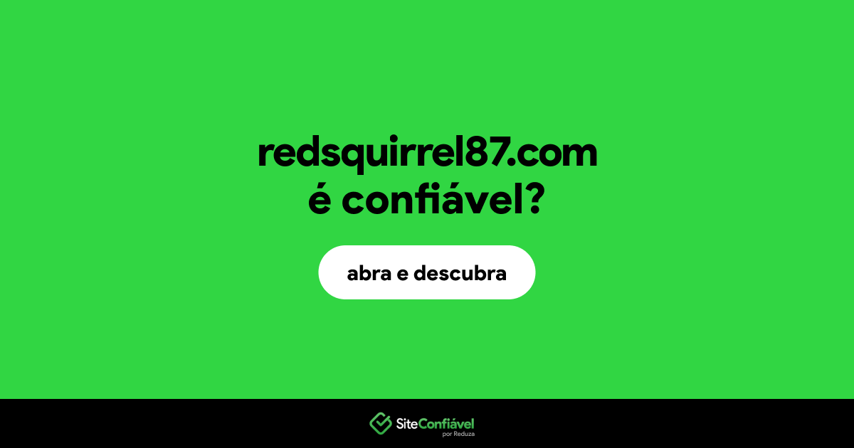 O site redsquirrel87.com é confiável?