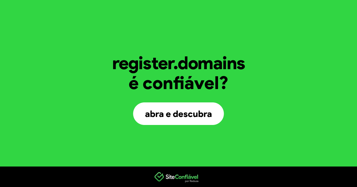 O site register.domains é confiável?