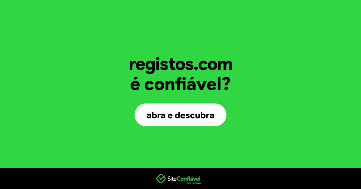O site registos.com é confiável?