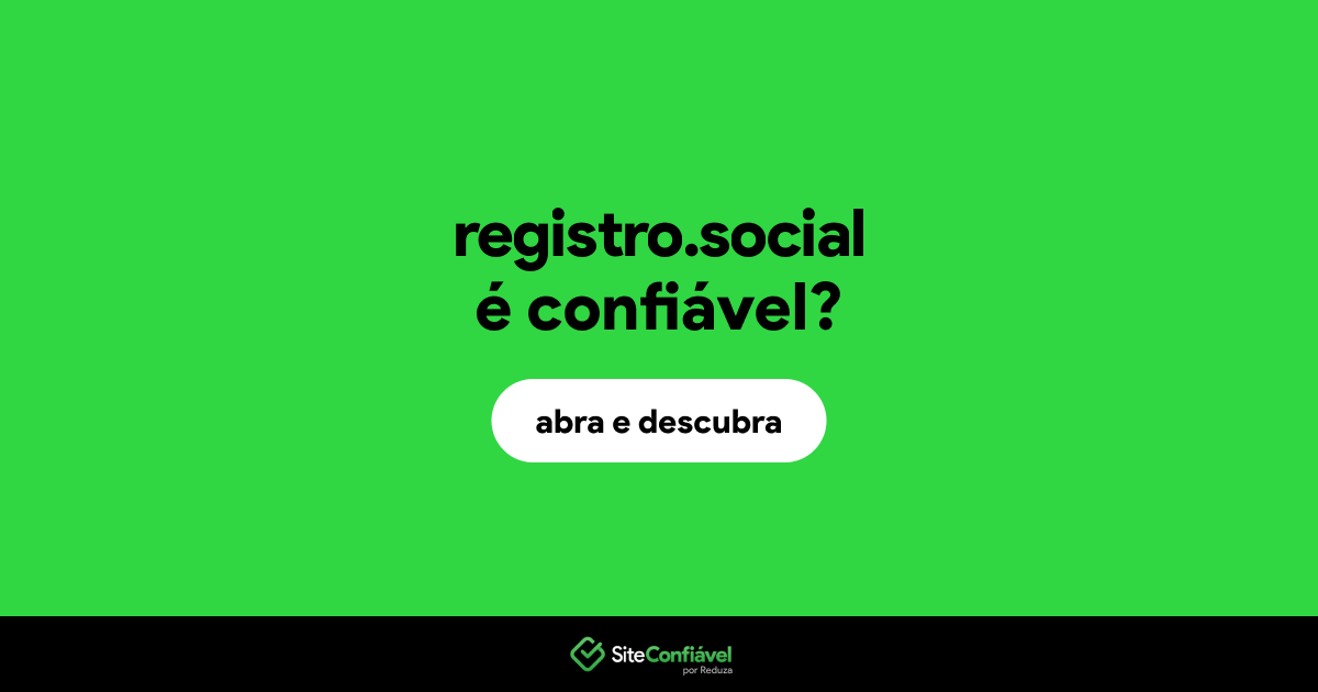 O site registro.social é confiável?