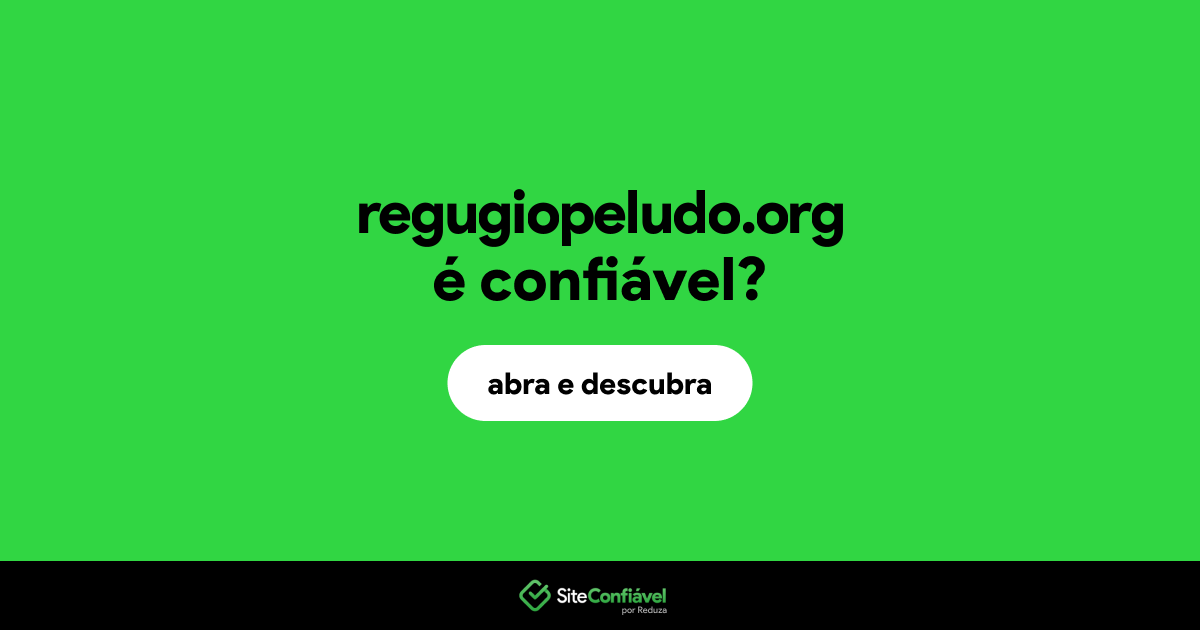 O site regugiopeludo.org é confiável?