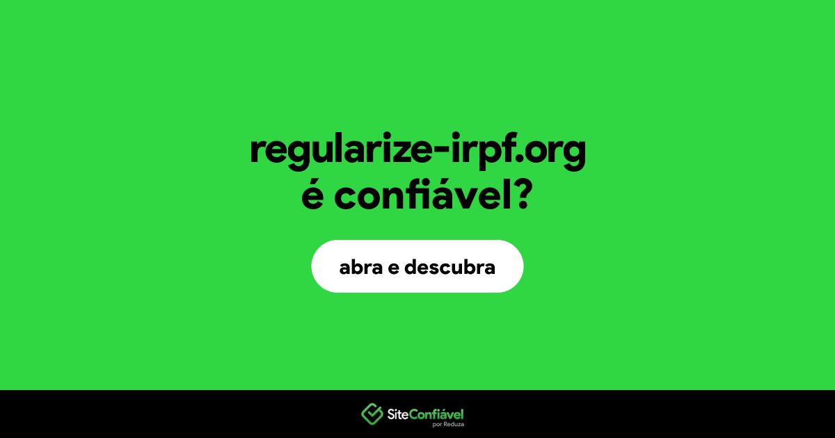 O site regularize-irpf.org é confiável?