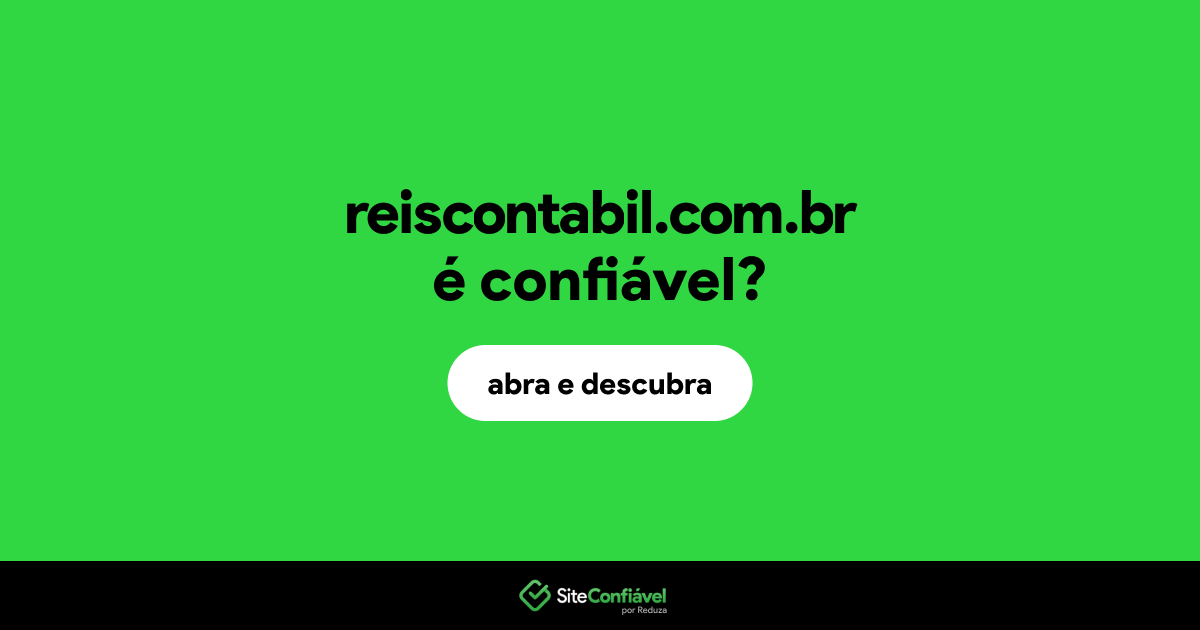 O site reiscontabil.com.br é confiável?