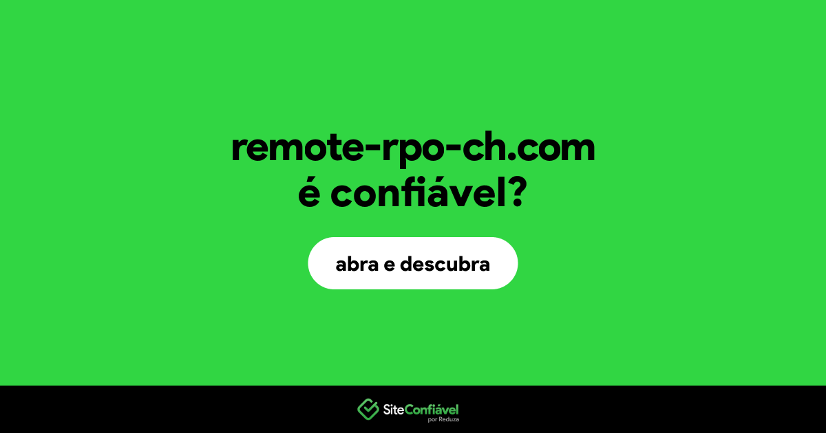 O site remote-rpo-ch.com é confiável?