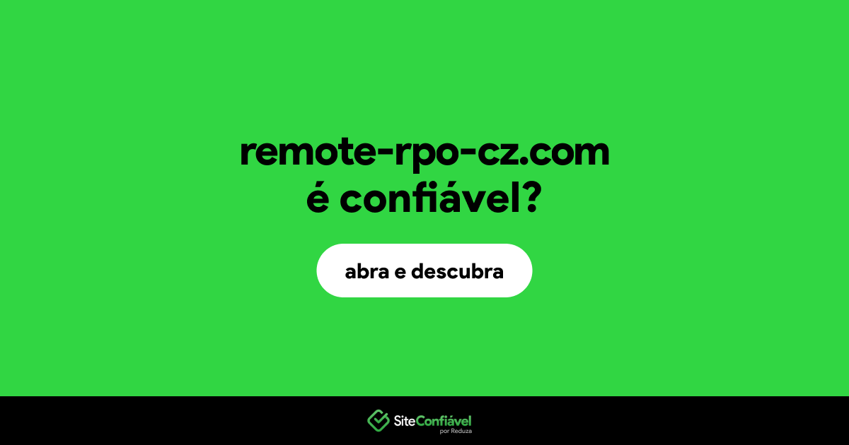 O site remote-rpo-cz.com é confiável?