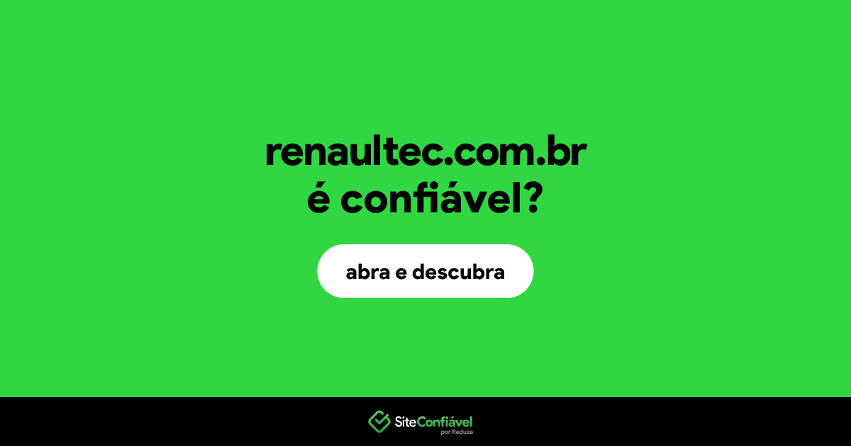 O site renaultec.com.br é confiável?