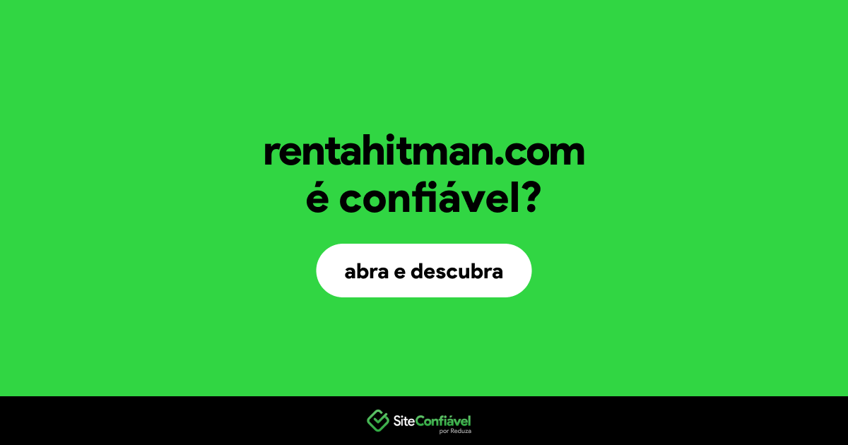 O site rentahitman.com é confiável?