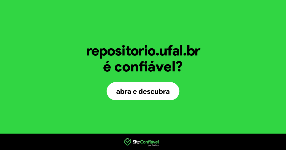 O site repositorio.ufal.br é confiável?