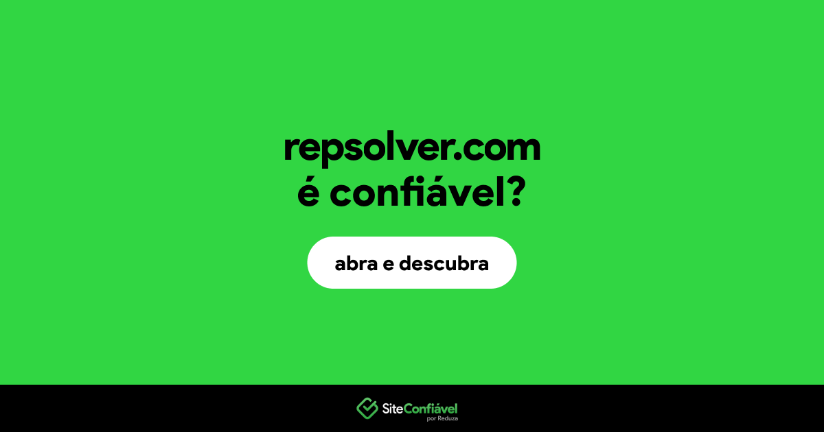 O site repsolver.com é confiável?