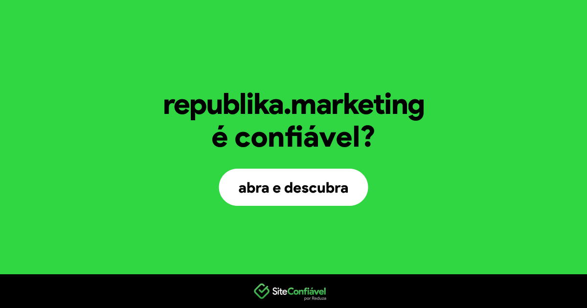 O site republika.marketing é confiável?