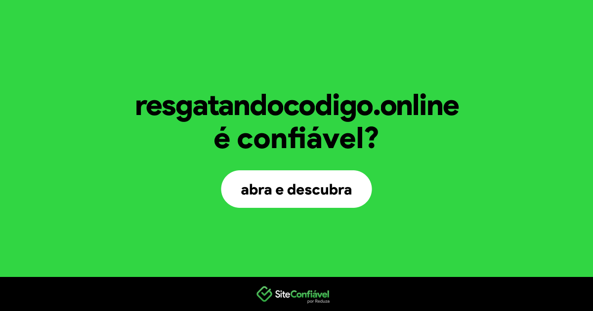 O site resgatandocodigo.online é confiável?